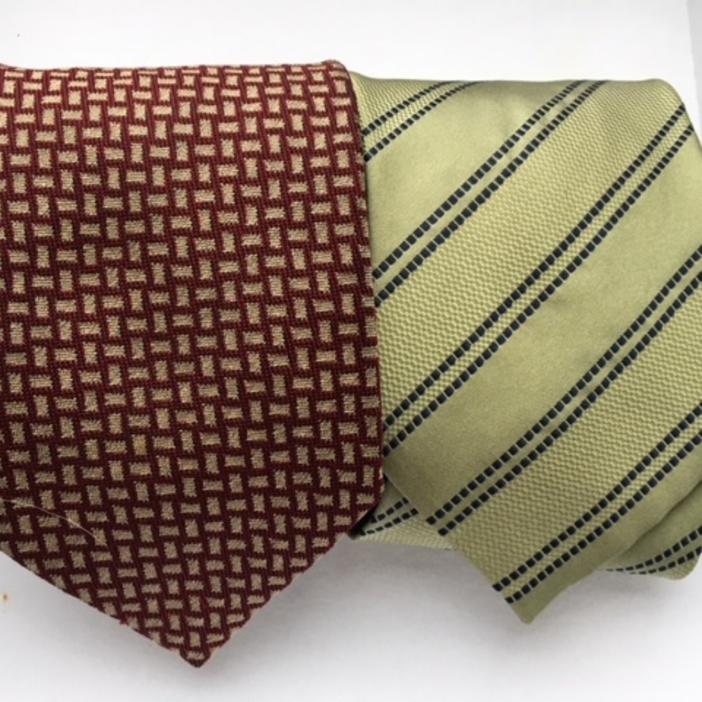 A Pair of EMPORIO ARMANI SILK TIES